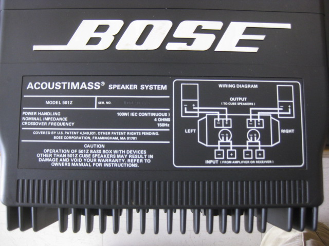 BOSE ACOUSTIMASS 501Z ボーズ アクースティマス スピーカーシステム 
