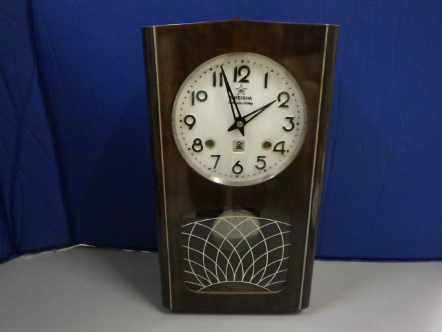 540円 激安通販の 愛知時計 ゼンマイ式 柱時計 振り子時計 昭和レトロ アンティーク SR2