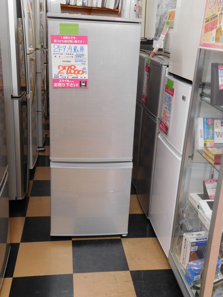 2ドア冷蔵庫 SHARP 2017年製 167L サンタ販売価格 27,800円+税 スマイルサンタ長野南バイパス店 | 長野南バイパス店