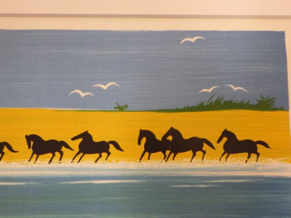 絵画「9頭の馬」(リトグラフ) - 富山県のその他