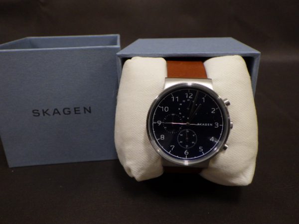 SKAGEN スカーゲン アンカー SKW6358 メンズ 腕時計 革ベルト レザー