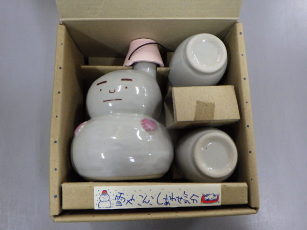 新雪ダルマばんしゃくセット アトリエとよ子 TOKAI 徳利・お猪口