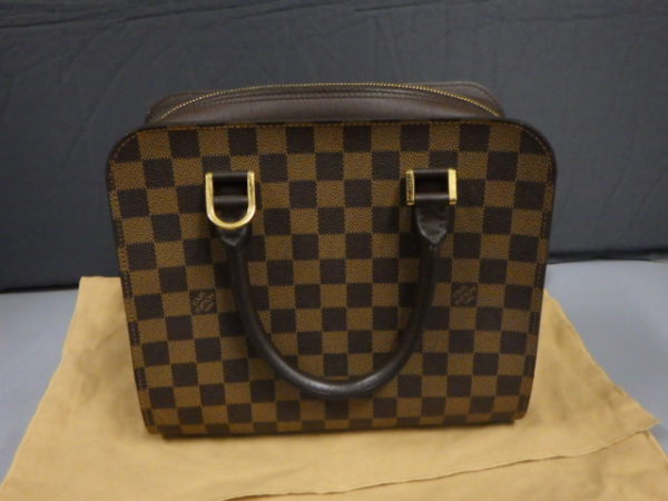 縦22cm美品✨LOUIS VUITTON トリアナ ダミエ ハンドバッグ ブラウン