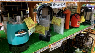 家庭用ポンプ各種あります。工具専門店 スマイルサンタ松本店
